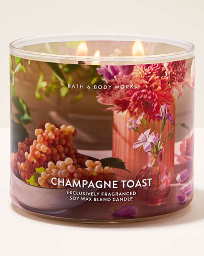 Vela 3 Mechas - Champagne Toast