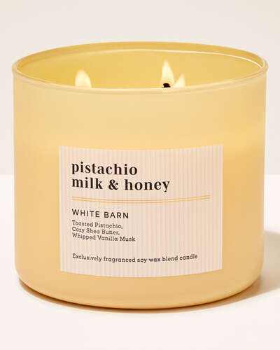 Vela 3 Mechas - Pistachio Milk & Honey