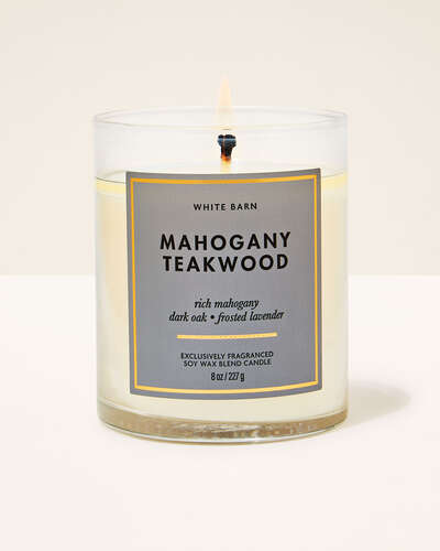 Vela de 1 Mecha - Mahogany Teakwood