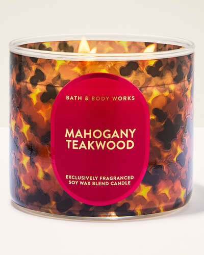 Vela 3 Mechas - Mahogany Teakwood