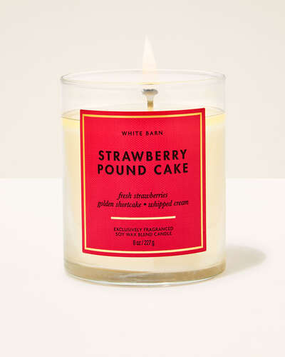 Vela de 1 Mecha - Strawberry Pound Cake
