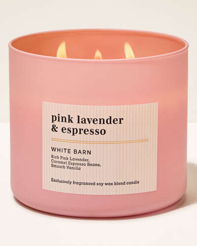 Vela 3 Mechas - Pink Lavender & Espresso