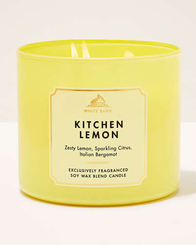 Vela 3 Mechas - Kitchen Lemon