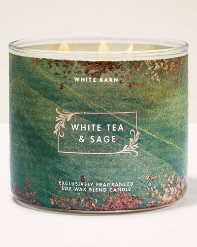 Vela 3 Mechas - White Tea & Sage