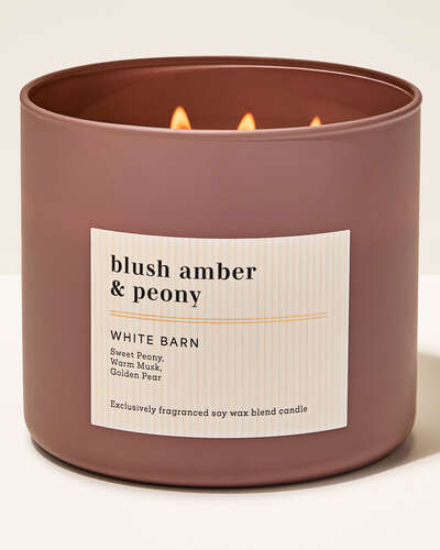 Vela 3 Mechas - Blush Amber & Peony