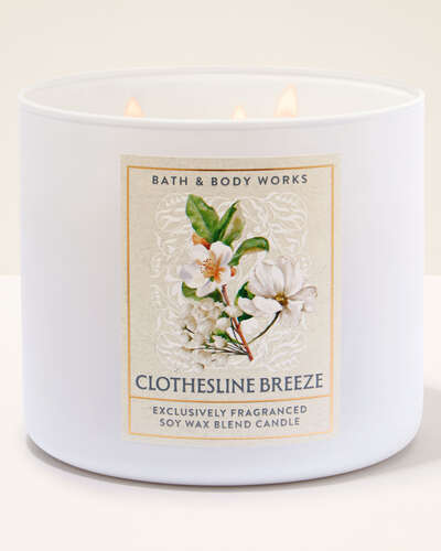 Vela 3 Mechas - Clothesline Breeze