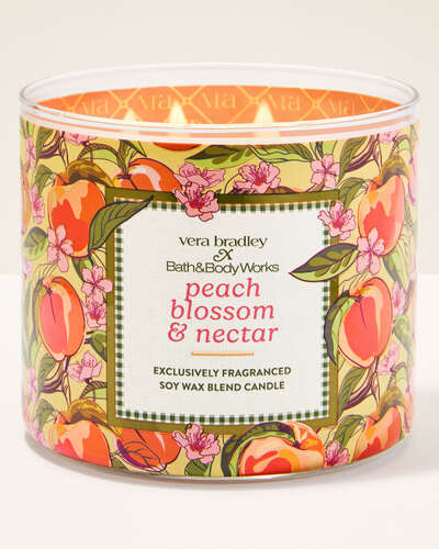 Vela 3 Mechas - Peach Blossom & Nectar