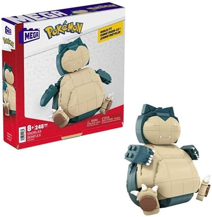Mega Brands Pokémon Juguete de Construcción Snorlax Ronflex