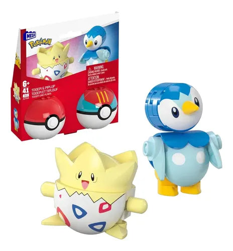 Juguete De Construcción Mega Pokémon Togepi Y Piplup