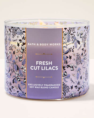 Vela 3 Mechas - Fresh Cut Lilacs