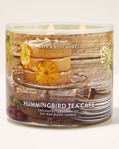 Vela 3 Mechas - Hummingbird Tea Cake