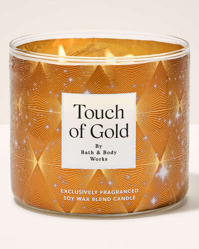 Vela 3 Mechas - Touch Of Gold
