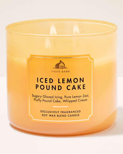 Vela 3 Mechas - SIced Lemon Pound Cake