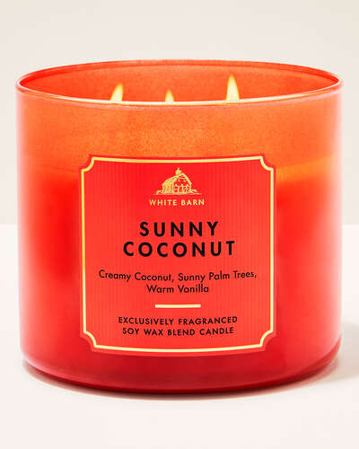 Vela 3 Mechas - Sunny Coconut