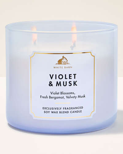 Vela 3 Mechas - Violet & Musk