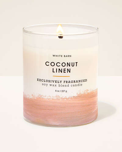 Vela de 1 Mecha - Coconut Linen